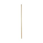 Tapered End Broom Handle, Lacquered Wood, 1.13" dia x 60", Natural