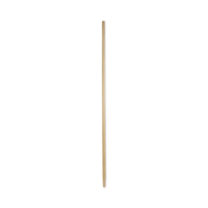 776452 Tapered End Broom Handle, Lacquered Wood, 1.13" dia x 60", Natural - Image 1