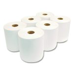 Boardwalk Green Universal Roll Towels, 1-Ply, 8" x 800 ft, Natural White, 6 Rolls/Carton