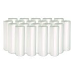 High-Density Can Liners, 16 gal, 6 mic, 24" x 33", Natural, Perforated Roll, 50 Bags/Roll, 20 Rolls/Carton