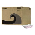 Paper Food Baskets, 1 Lb Capacity, Red/white, 1,000/carton