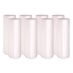 High-Density Can Liners, 60 gal, 11 mic, 38" x 58", Natural, Perforated Roll, 25 Bags/Roll, 8 Rolls/Carton
