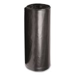 Reprocessed Resin Can Liners, 60 gal, 1.5 mil, 38 x 58, Black, Perforated Roll, 100/Carton