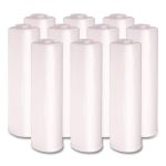 High-Density Can Liners, 45 gal, 11 mic, 40" x 46", Natural, Perforated Roll, 25 Bags/Roll, 10 Rolls/Carton