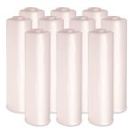 High-Density Can Liners, 45 gal, 13 mic, 40" x 46", Natural, Perforated Roll, 25 Bags/Roll, 10 Rolls/Carton