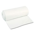 High-Density Can Liners, 45 gal, 22 mic, 40 x 48, Natural, Perforated Roll, 150/Carton