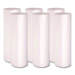 High-Density Can Liners, 56 gal, 19 mic, 43" x 47", Natural, Perforated Roll, 25 Bags/Roll, 6 Rolls/Carton