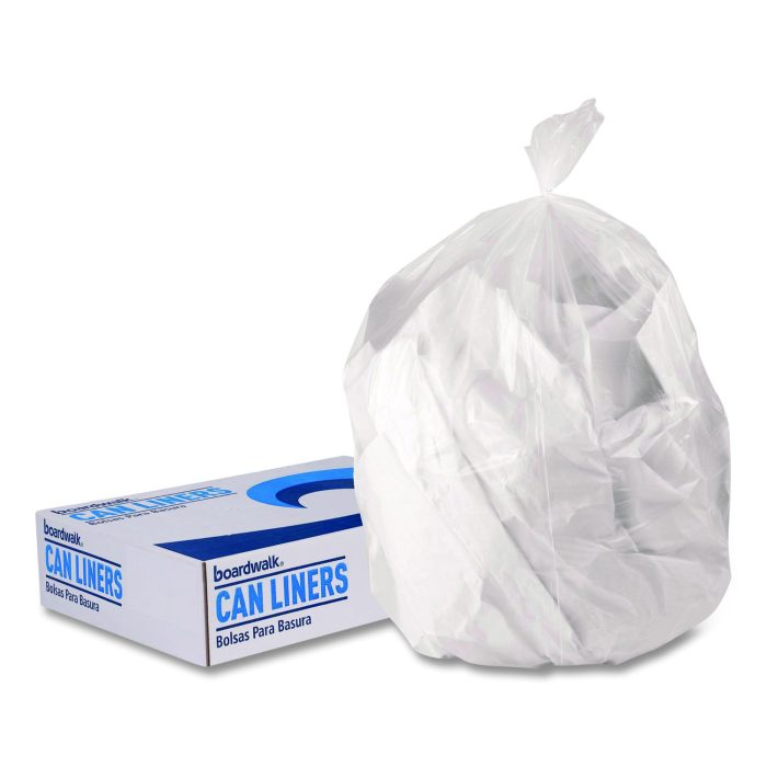 15061397 High-Density Can Liners, 56 gal, 16 mic, 43 x 48, Natural, Perforated Roll, 200/Carton - Image 1