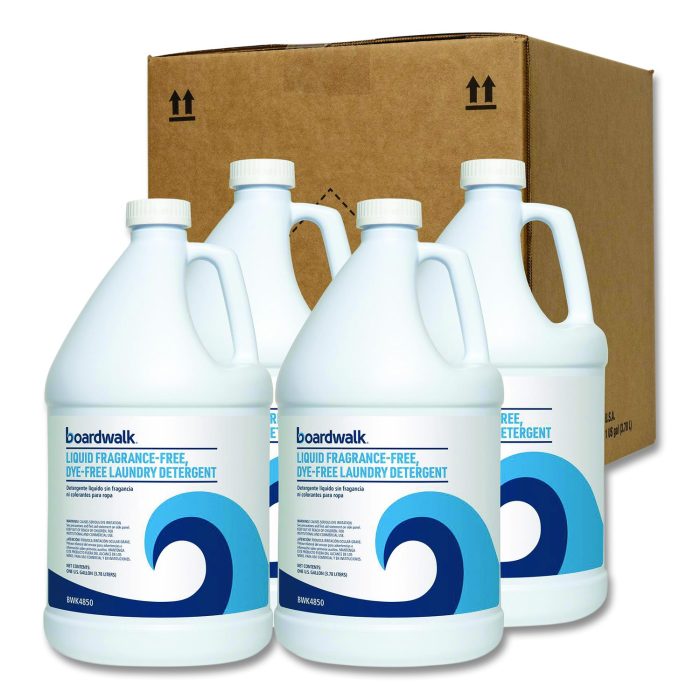 15118045 Liquid Fragrance-Free, Dye-Free Laundry Detergent, Unscented, 1 gal Bottle, 4/Carton - Image 1