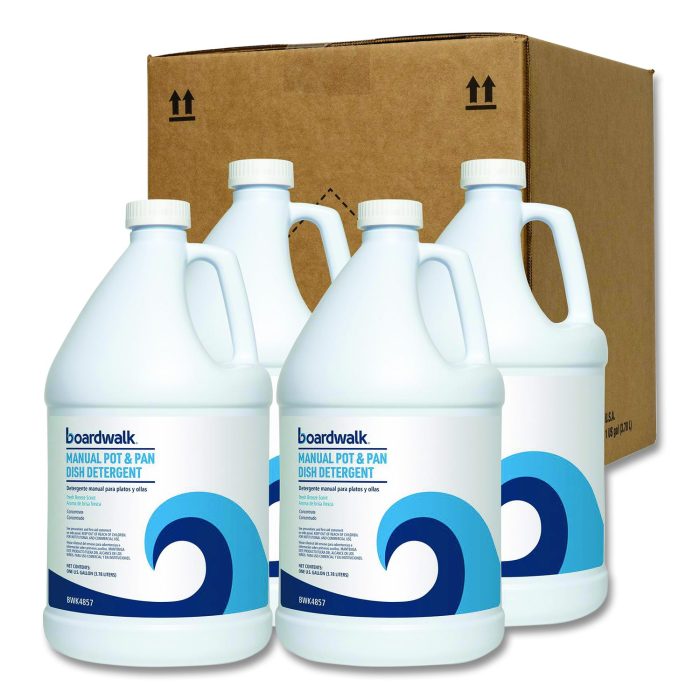 15118051 Manual Pot and Pan Dish Detergent, Fresh Breeze Scent, 1 gal Bottle, 4/Carton - Image 1