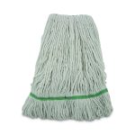 Narrowband Looped-End Mop Head, Premium Standard Head, Cotton/Rayon /Synthetic Fiber, Medium, White