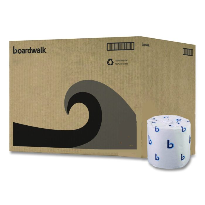 15032601 Two-Ply Toilet Tissue, Standard, Septic Safe, White, 4 x 3, 500 Sheets/Roll, 96 Rolls/Carton - Image 1