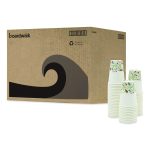Deerfield Printed Paper Hot Cups, 12 oz, 50/Sleeve, 20 Sleeves/Carton