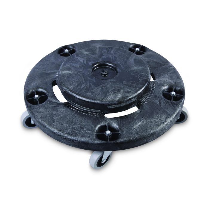 747669 Refuse Container Utility Dolly, 300 lb Capacity, 18.25" Diameter, Gray - Image 1