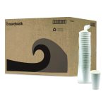 Paper Hot Cups, Double-Walled, 16 oz, White, 500/Carton