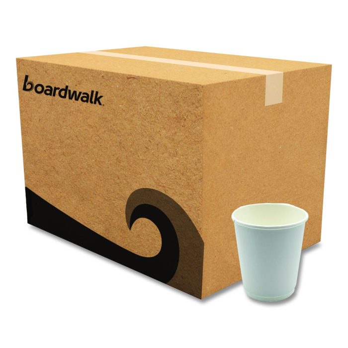 15042205 Paper Hot Cups, Double-Walled, 8 oz, White, 500/Carton - Image 1