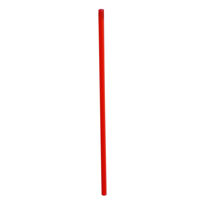 907506 Jumbo Straws, 7.75", Polypropylene, Red, 250/Pack, 10 Packs/Carton - Image 1