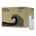 Souffle/Portion Cups, 1 oz, Plastic, Clear, 125/Sleeves, 20 Sleeves/Carton