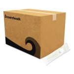 School Cutlery Kit, Mediumweight, Napkin/Spork/Straw, 5.31", Plastic, White, 1,000/Carton
