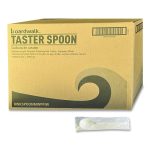 Mediumweight Wrapped Polypropylene Cutlery, Soup Spoon, 4.86", Plastic, White, 1,000/Carton