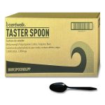 Mediumweight Polypropylene Cutlery, Spoon, Plastic, Black, 1,000/Carton