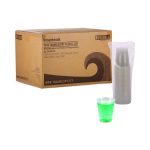 Translucent Plastic Cold Cups, 12 oz, 50/Sleeve, 20 Sleeves/Carton