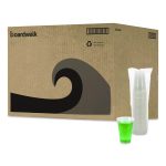 Translucent Plastic Cold Cups, 14 oz, 50/Sleeve, 20 Sleeves/Carton