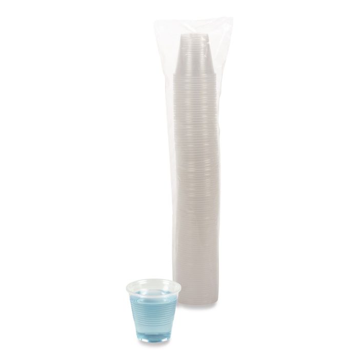 722298 Translucent Plastic Cold Cups, 5 oz, 100/Pack - Image 1