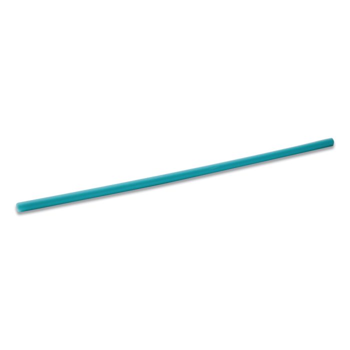 695561 Marine Biodegradable Straws, 10.25", PHA, Ocean Blue Color, Wrapped, 250/Box, 8 Boxes/Carton - Image 1