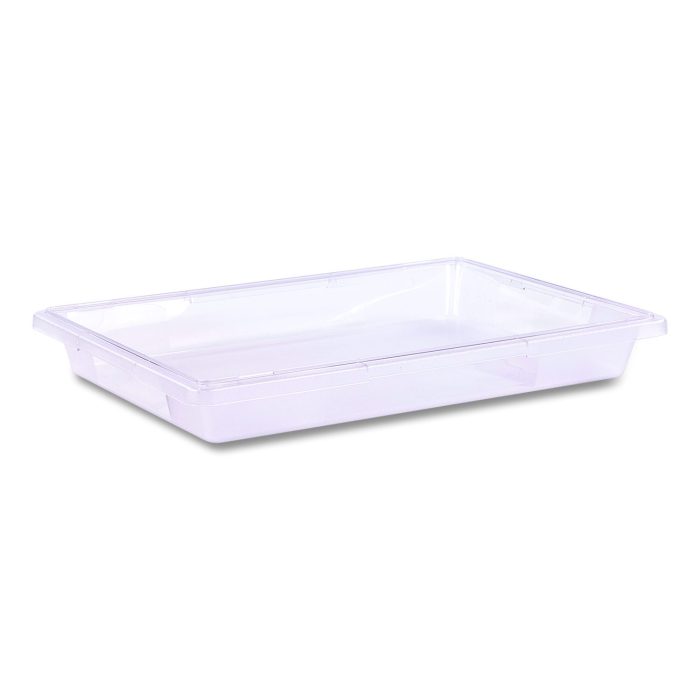 904063 StorPlus Polycarbonate Food Storage Container, 5 gal, 18 x 26 x 3.5, Clear, Plastic - Image 1
