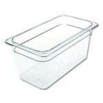 StorPlus Polycarbonate Food Pan, 5.7 qt, 6.88 x 12.75 x 6, Clear, Plastic