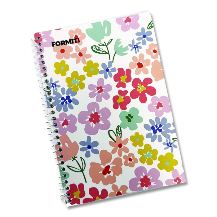 15097366 Notebook, Floral Design, 1-Subject, Wide/Legal Rule, Pink/Yellow/Green, (70) 8.75 x 6 Sheets - Image 1