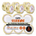 All Purpose Packaging Tape, 3" Core, 1.88" x 54.6 yds, Clear, 6/Pack