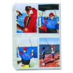 Clear Photo Pages for Eight 3.5 x 5 Photos, 3-Hole Punched, 11.25 x 8.13, 50/Box