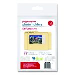 Peel and Stick Photo Holders, 4.38 x 6.5, Clear, 10/Pack