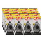 Large Quick-Tie Trash Bags, Tie-Flap, 30 gal, 0.81 mil, 30 x 33, Black, 10 Bags/Box, 12 Boxes/Carton