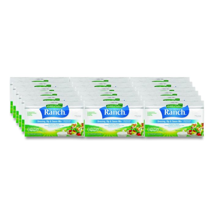 15100474 The Original Ranch Dry Mix, Buttermilk Recipe, 3.2 oz Packet, 18/Carton - Image 1