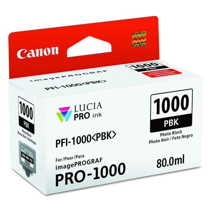 248226 0546c002 (pfi-1000) Lucia Pro Ink, Photo Black - Image 1