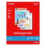 High Resolution Paper, 8.5 X 11, Matte White, 100/pack