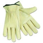 Top Grain Cowhide Leather Drivers Gloves, Gunn Cut, Keystone Thumb, X-Large, Beige, Pair