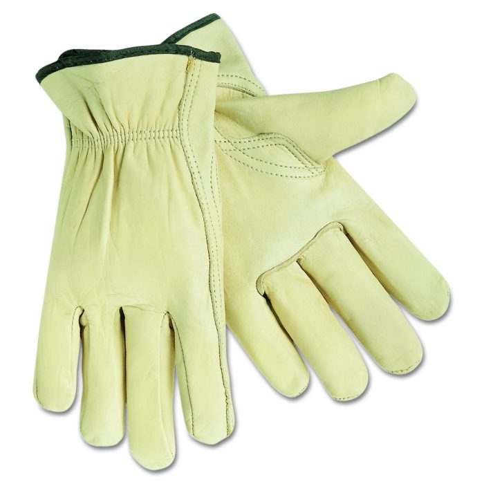 27904 Top Grain Cowhide Leather Drivers Gloves, Gunn Cut, Keystone Thumb, X-Large, Beige, Pair - Image 1