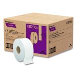 Select Jumbo Bath Tissue, Septic Safe, 2-Ply, 3.3" x 750 ft, White, 12 Rolls/Carton