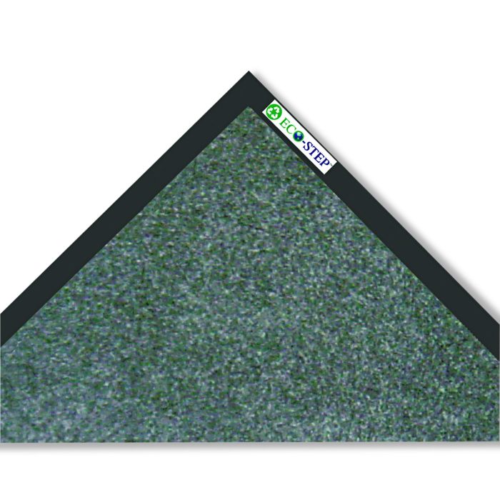 116018 EcoStep Wiper Mat, Rectangular, Charcoal Gray Cut Pile Surface, 48" x 72" - Image 1