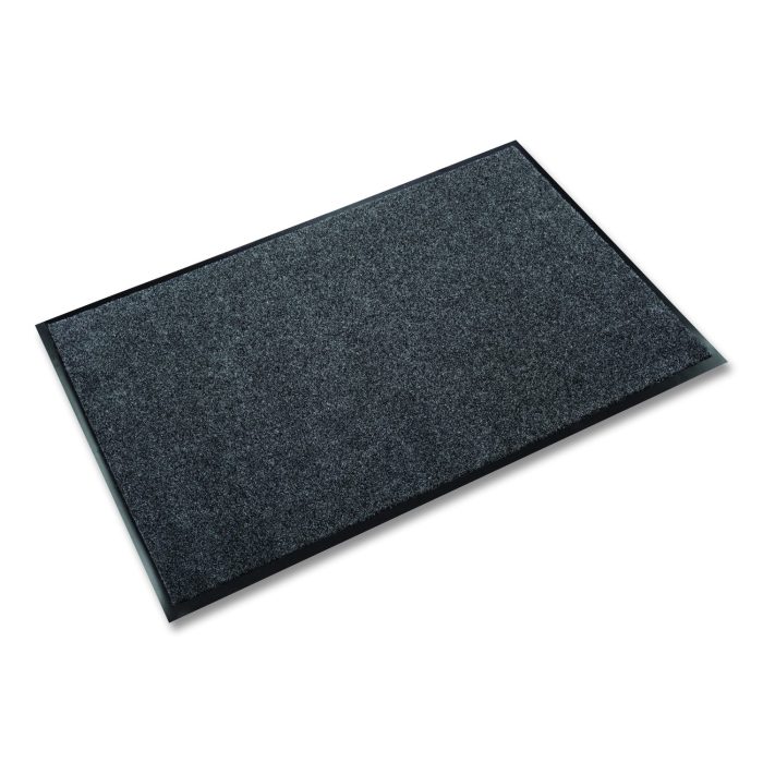 896062 EcoStep Wiper Mat, Rectangular, Charcoal Gray Cut Pile Surface, 48" x 96" - Image 1