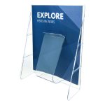 Stand-Tall Wall-Mount Literature Rack, Magazine, 9.13w X 3.25d X 11.88h, Clear