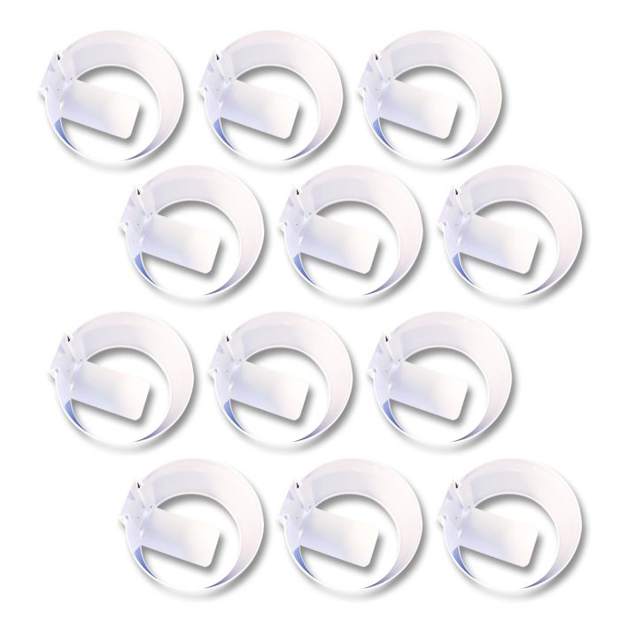 15172595 Wall Mount Holder, 6 x 6 x 4, White, 12/Carton - Image 1