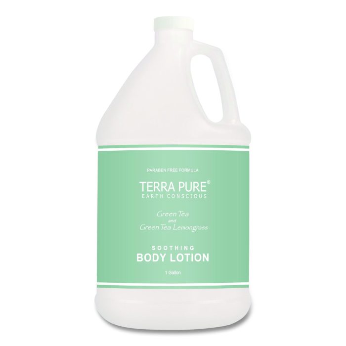 15116215 Terra Pure Lotion Gallon, 1 gal Bottle, Green Tea and Lemongrass Scent - Image 1