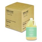 Terra Pure Shampoo Gallon, Green Tea Lemongrass Scent, 1 gal Bottle, 4/Carton