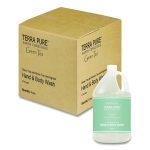 Terra Pure Body Wash Gallon, Green Tea Lemongrass, 1 gal Bottle, 4/Carton