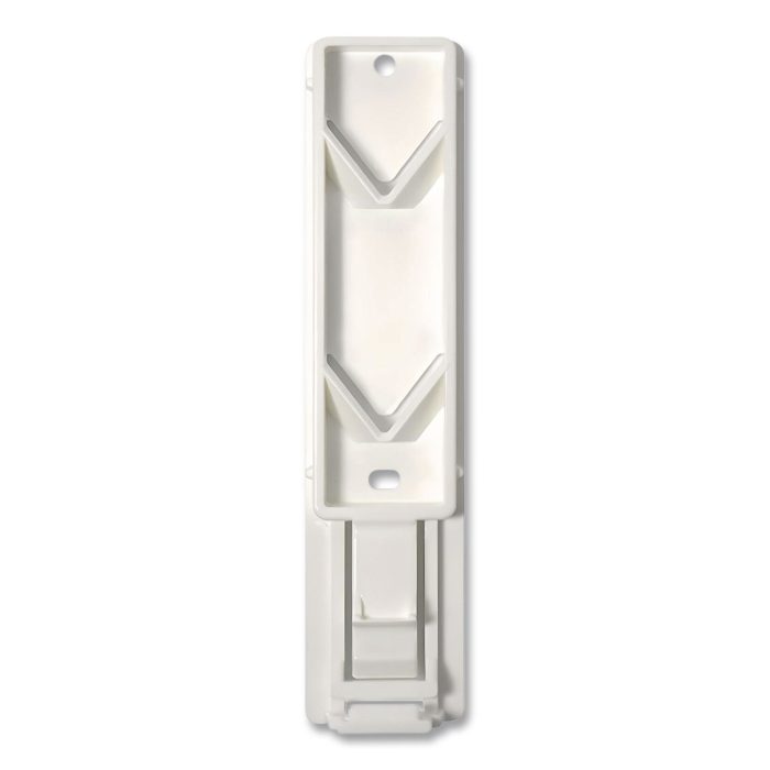 15109024 Single EcoLux Air Dispenser Bracket, For Ecolux Air Pump Dispenser Bottles, 1.19 x 0.44 x 5.69, White, 24/Carton - Image 1